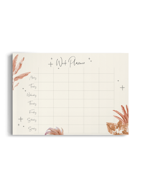 Creative Lab Amsterdam Terra Leaves Weekplanner per 6