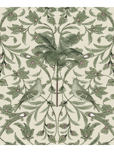 Creative Lab Amsterdam Celestial Palm Green Bathroom Wallpaper