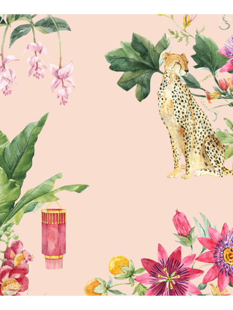 Creative Lab Amsterdam Floral Festival Pink Bathroom Wallpaper