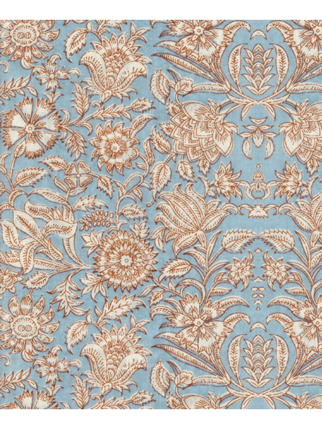 Creative Lab Amsterdam Indian Flower Blue Wallpaper