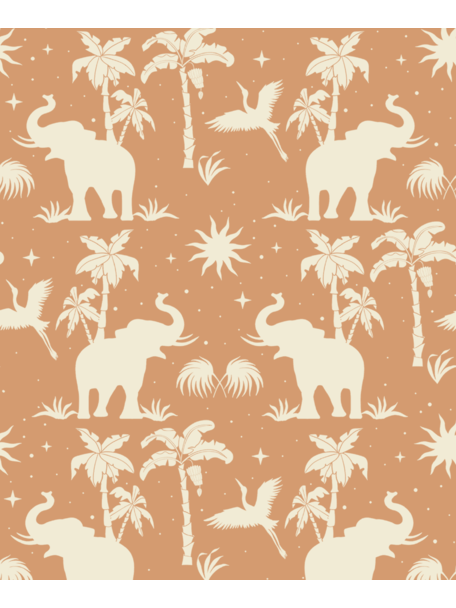 Creative Lab Amsterdam Generous Jungle Dusty Orange Wallpaper