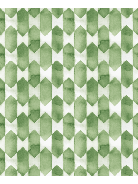 Creative Lab Amsterdam Watercolour Checked Green Wallpaper