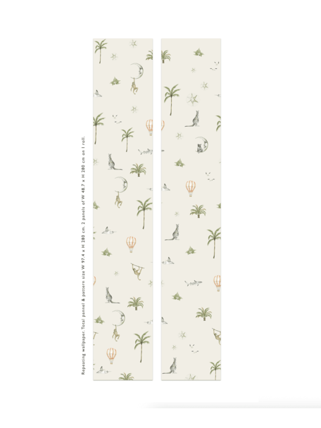 Creative Lab Amsterdam Koo Koo Kangaroo Pattern Wallpaper