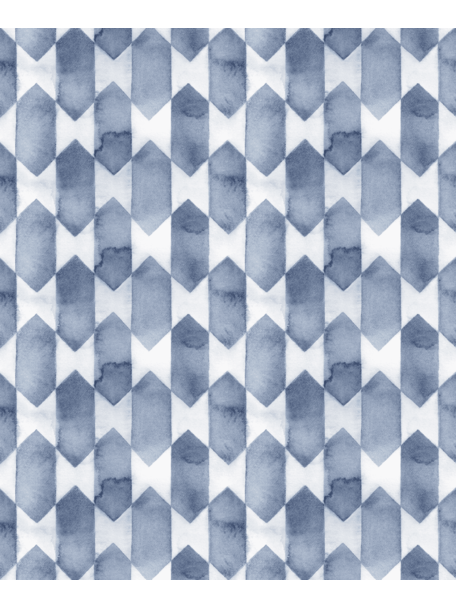 Creative Lab Amsterdam Watercolour Checked Blue Pattern Wallpaper