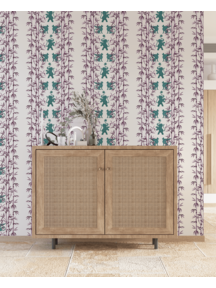 Creative Lab Amsterdam Eclectic Bamboo Purple Turquoise Sample