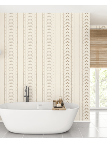 Creative Lab Amsterdam Lucky Pigeon Offwhite Bathroom Wallpaper