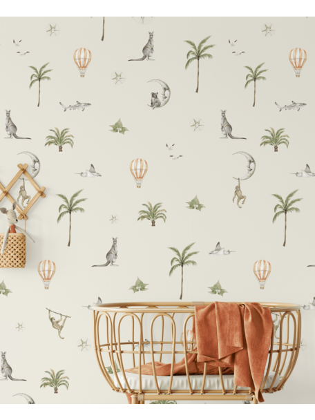 Creative Lab Amsterdam Koo Koo Kangaroo Pattern Wallpaper