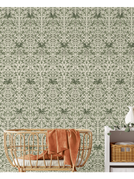 Creative Lab Amsterdam Celestial Palm Green Wallpaper