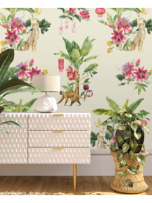 Creative Lab Amsterdam Floral Festival Vanilla Pattern Wallpaper