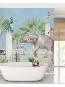 Creative Lab Amsterdam The Greek Animal Adventure Bathroom Wallpaper