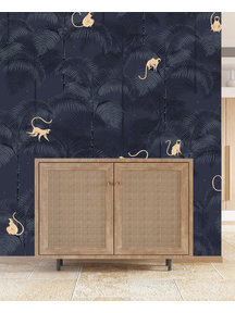 Creative Lab Amsterdam Monkey Night Blue Wallpaper