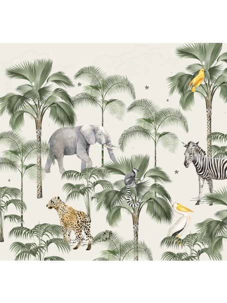 Creative Lab Amsterdam Palm Wildlife Wallpaper