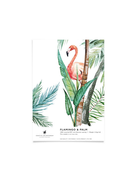 Creative Lab Amsterdam Flamingo Palm Bathroom Wallpaper