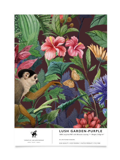 Lush Garden Purple Sample