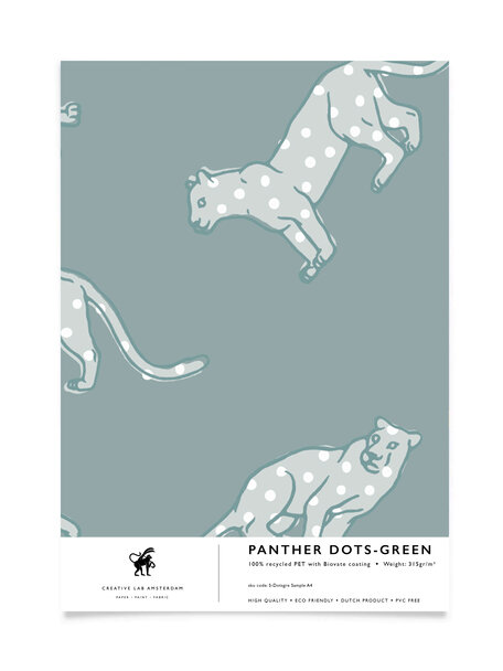 Panther Dots Green Sample