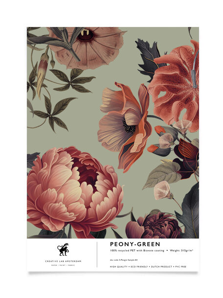 Peony Green Sample