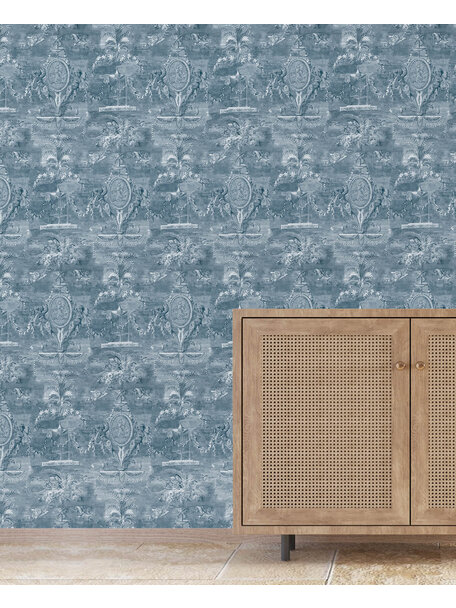 Versailles Blue  Wallpaper