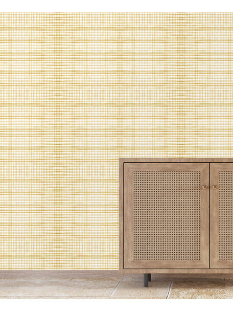 Tartan Yellow  Wallpaper