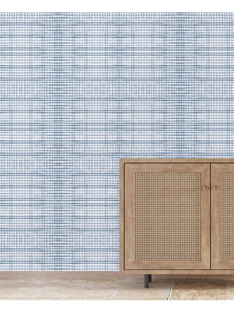 Tartan Blue  Wallpaper