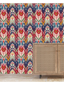 Ikat Bold Customised Wallpaper