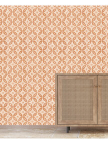 Edelweiss Orange Customised Wallpaper