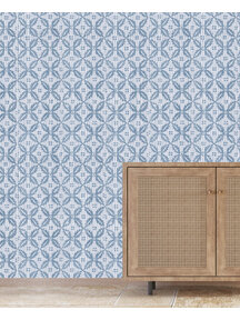 Edelweiss Blue Customised Wallpaper