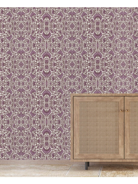 Bombay Flower Purple  Wallpaper