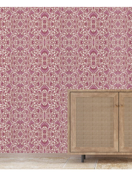 Bombay Flower Pink  Wallpaper