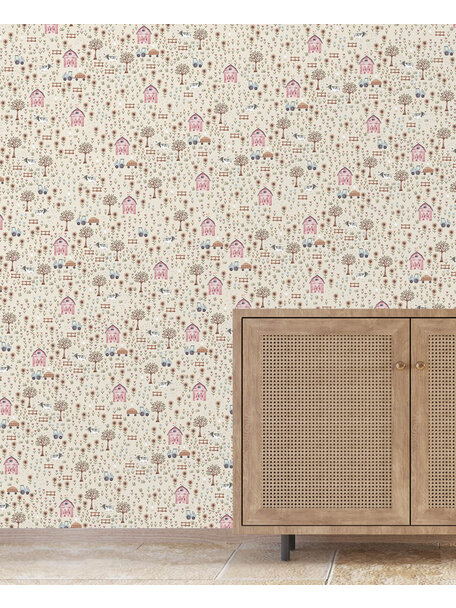Goose Farm Wallpaper Mural