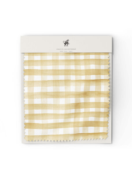 Tartan Yellow Fabric Sample
