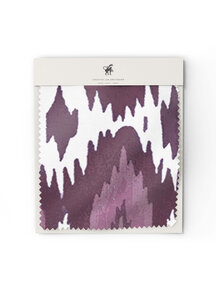 Deia ikat Purple Fabric Sample