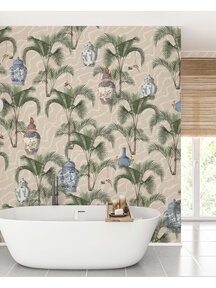 Orangery Terra Bathroom Wallpaper