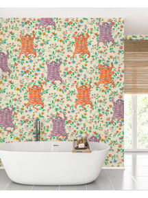 Happy Joy Bathroom Wallpaper