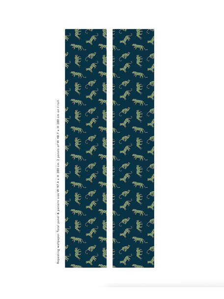 Panther Dots Blue/green Repetive wallpaper