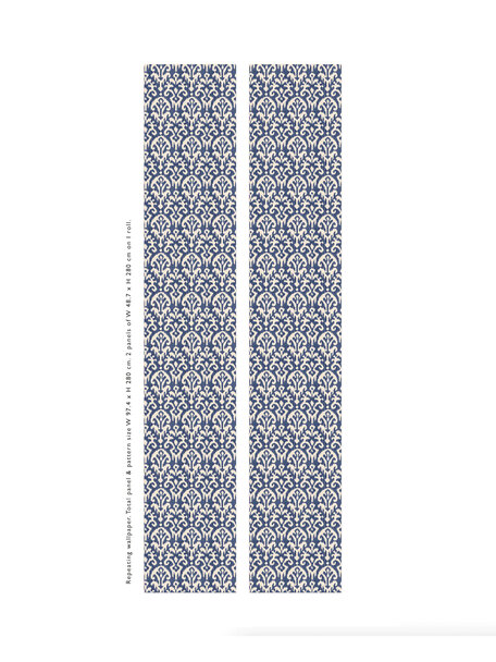 Pachacuti Blue Repetive wallpaper