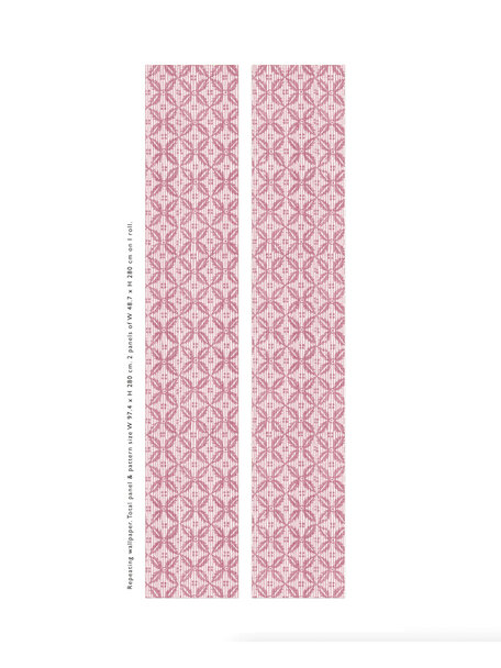 Edelweiss Pink Repetive wallpaper