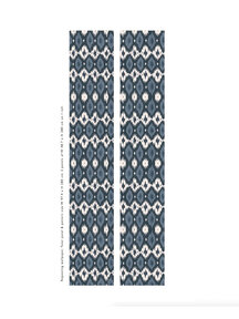 Deia ikat Blue Repetive wallpaper