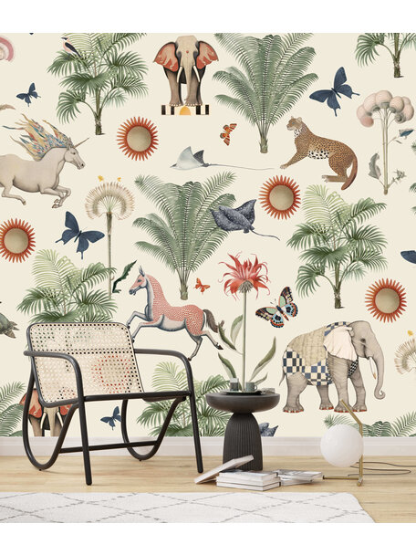 Butterfly Garden Light Wallpaper