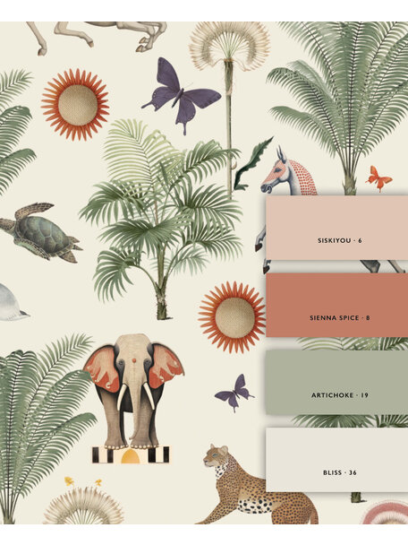 Butterfly Garden Light Wallpaper