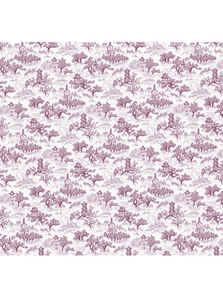 Chinoiserie Purple Wallpaper Mural