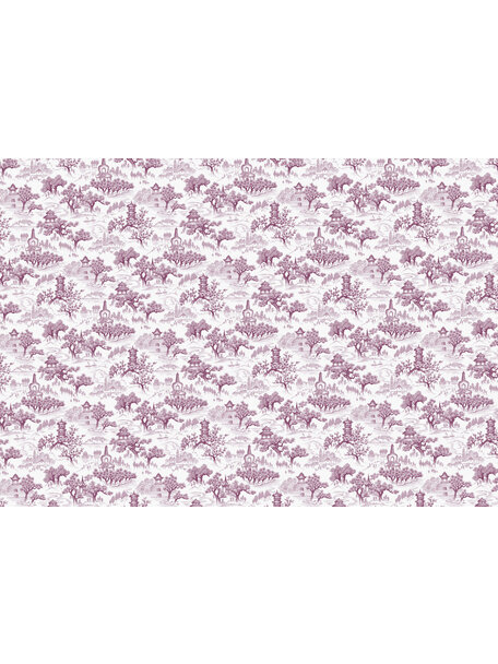 Chinoiserie Purple Wallpaper Mural