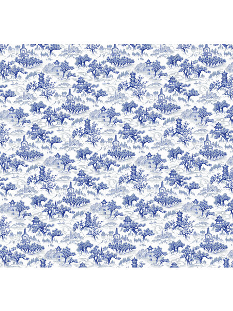 Chinoiserie Blue Wallpaper Mural