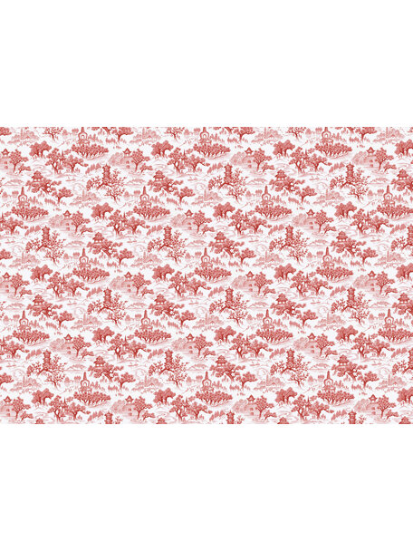 Chinoiserie Orange Wallpaper Mural