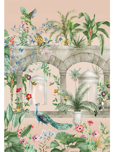 Floral Arches Wallpaper Mural