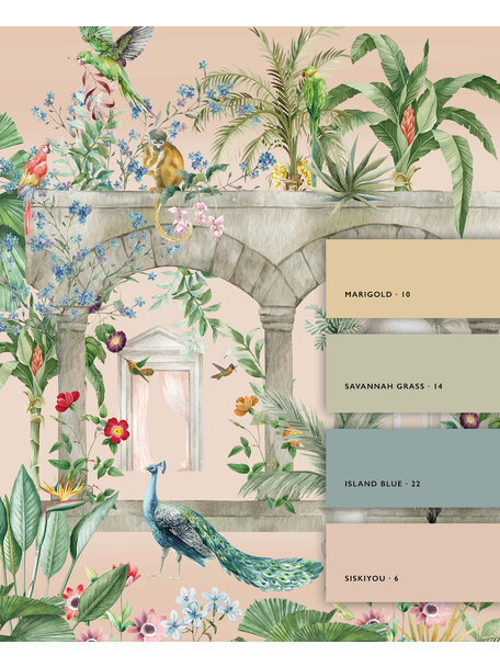 Floral Arches Wallpaper Mural