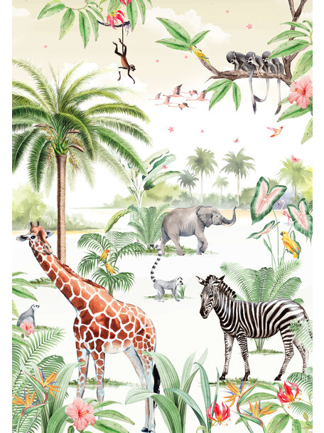 Jungle Tales Wallpaper Mural