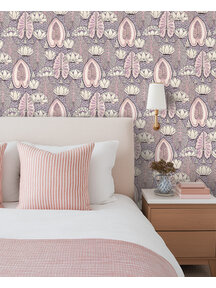 Lily Serenade Purple Wallpaper Mural