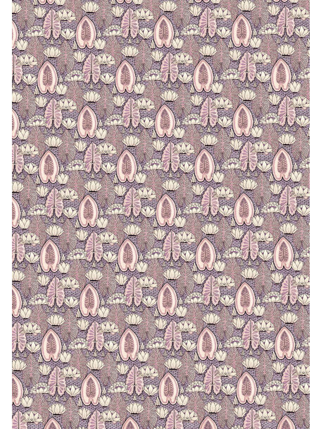 Lily Serenade Purple Wallpaper Mural