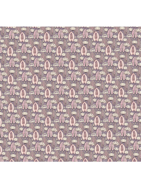 Lily Serenade Purple Wallpaper Mural