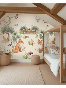 Party Fox Wallpaper Mural